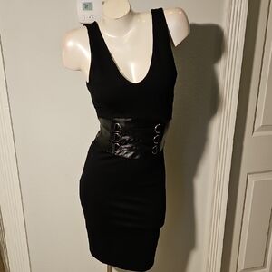 Bebe Black Corset Dress